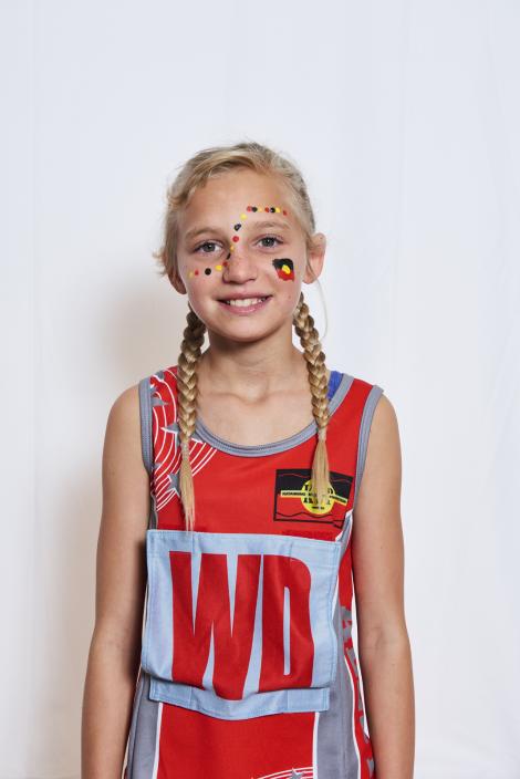 Potrait of Girls from the Kattaning Netball Team